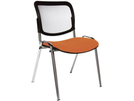 Topstar Chaise de bureau 'Net Point Visit chrom', orange