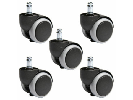 Topstar Roulettes pour fauteuils de bureau, sols durs