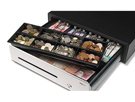 Safescan Tiroir caisse 'HD-4141S Heavy Duty', noir/ argent