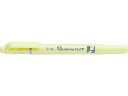 Pentel Surligneur Illumina Flex Pastel, jaune pastel