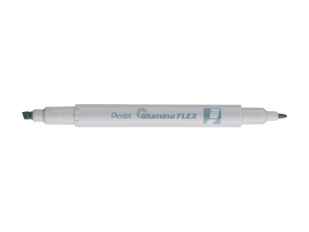 Pentel Surligneur Illumina Flex Pastel, gris pastel