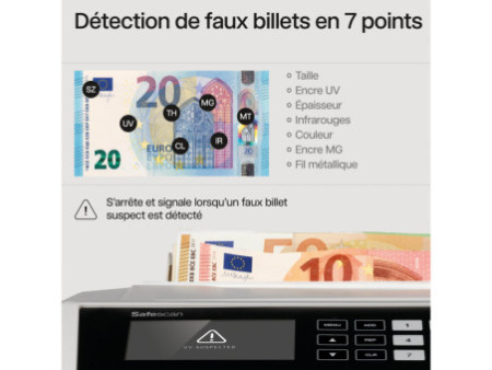 Safescan Compteuse de billets 'Safescan 2465-S', gris
