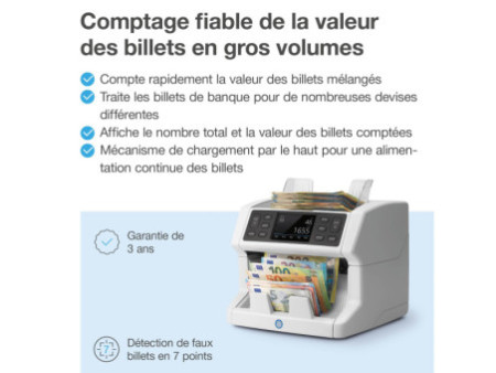 Safescan Compteuse de billets 'Safescan 2865-S', gris