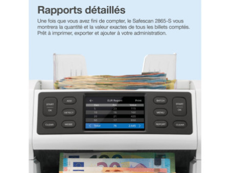 Safescan Compteuse de billets 'Safescan 2865-S', gris