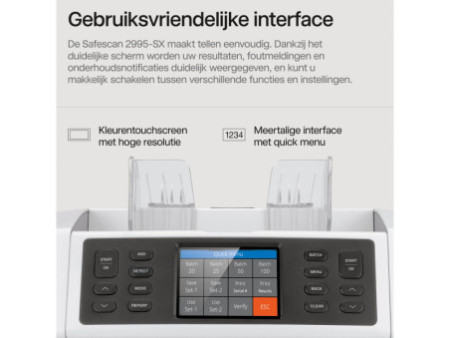 Safescan Compteuse de billets 'Safescan 2995-SX', gris