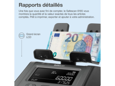 Safescan Balance-compteuse 'Safescan 6165 G3', noir