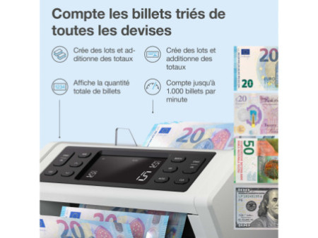 Safescan Compteuse de billets 'Safescan 2210 G2', gris
