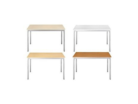 SODEMATUB Table universelle 188RMA, 1800x800, merisier/alu