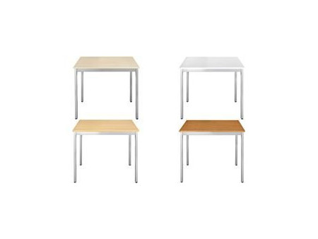 SODEMATUB Table universelle 126RMA, 1200x600, merisier/alu