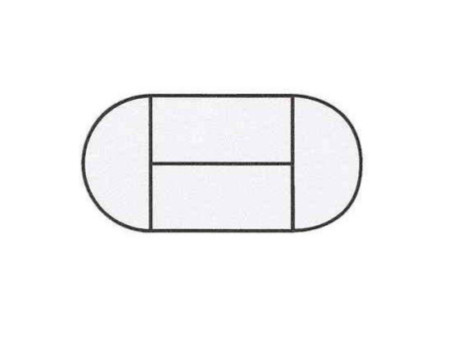 SODEMATUB Table de réunion 147DRHA, demi-rond, hêtre/alu