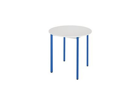 SODEMATUB Table universelle 80ROGBL, rond, 800 mm, gris/bleu