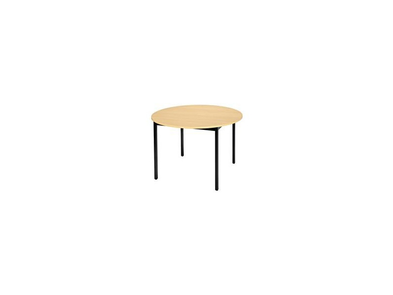 SODEMATUB Table universelle 120ROHN, 1.200 mm, hêtre/noir