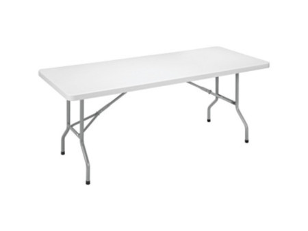 SODEMATUB Table pliante YCZ-122 en plastique, gris clair