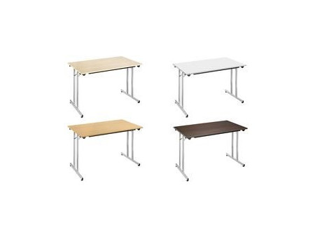 SODEMATUB Table pliante TPMU147WA, 1.400 x 700 mm,walnut/alu