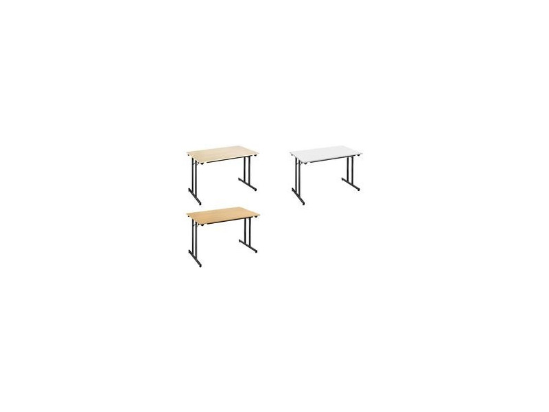 SODEMATUB Table pliante TPMU148GN, 1.400 x 800 mm, gris/noir