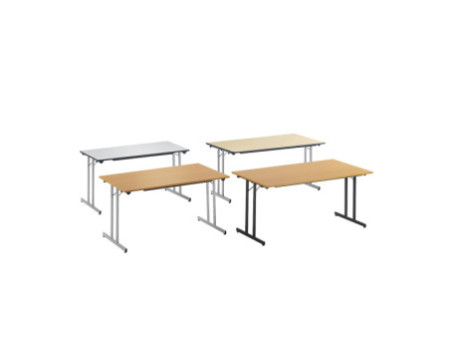 SODEMATUB Table pliante TPMU148HN, 1400 x 800 mm, hêtre/noir