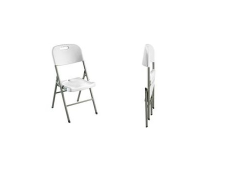SODEMATUB Chaise pliante YCD-48 en plastique, gris clair