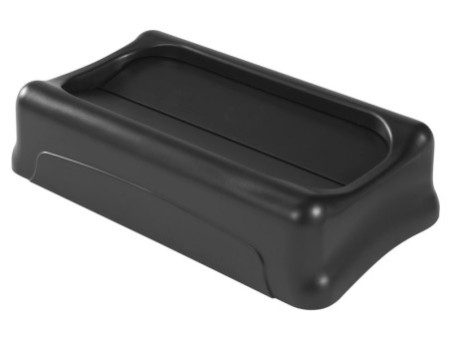 Rubbermaid Couvercle basculant Slim Jim, noir