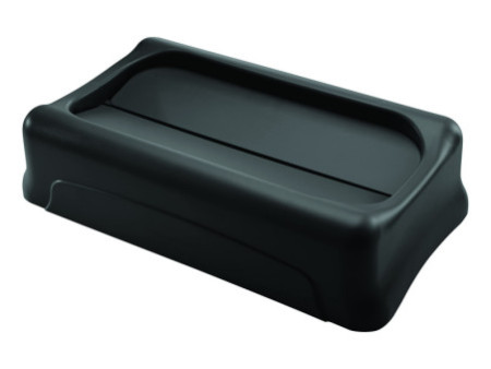 Rubbermaid Couvercle basculant Slim Jim, noir