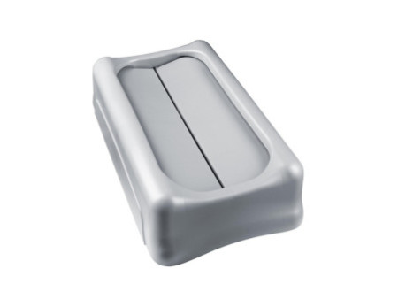 Rubbermaid Couvercle basculant Slim Jim, gris