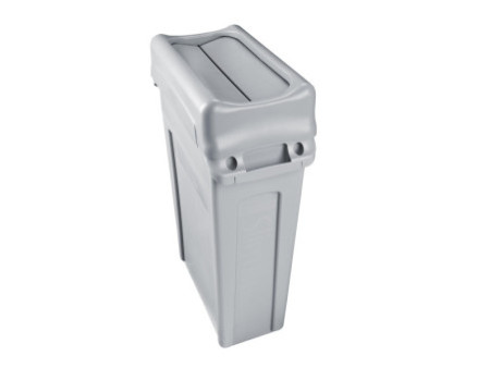 Rubbermaid Couvercle basculant Slim Jim, gris