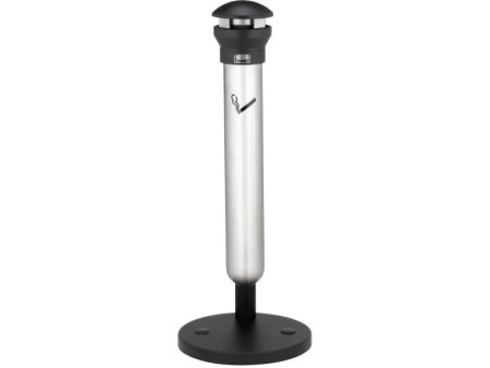 Rubbermaid Cendrier sur base Infinity, rond, argent / noir