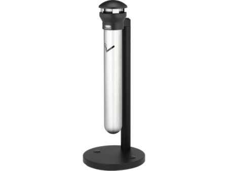 Rubbermaid Cendrier sur base Infinity, rond, argent / noir