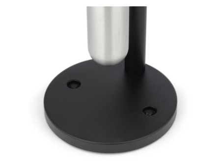 Rubbermaid Cendrier sur base Infinity, rond, argent / noir