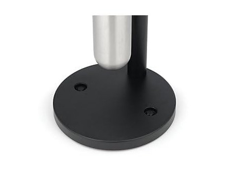 Rubbermaid Cendrier sur base Infinity, rond, argent / noir