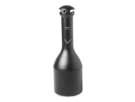 Rubbermaid Cendrier sur pied Infinity Genie, rond, noir