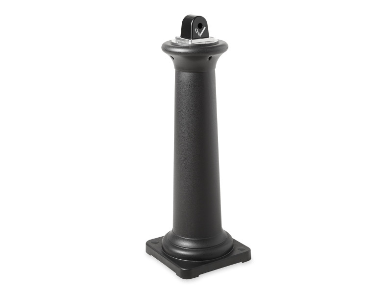 Rubbermaid Cendrier sur base GroundsKeeper Tuscan, noir
