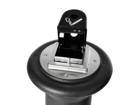 Rubbermaid Cendrier sur base GroundsKeeper Tuscan, noir