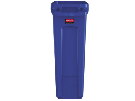 Rubbermaid Collecteur de déchets Slim Jim, 87 litres, bleu