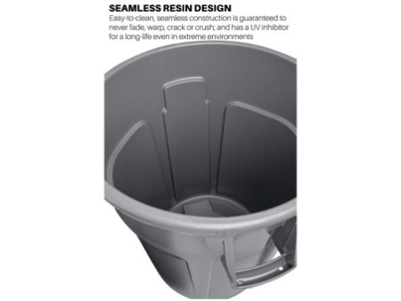 Rubbermaid Collecteur BRUTE 75,7 litres, en PP, jaune