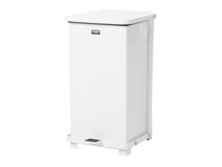 Rubbermaid Defender en acier, 24 litres, blanc