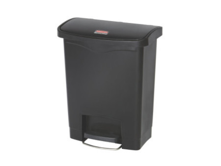 Rubbermaid Collecteur à pédale Slim Jim, 30 litres, noir