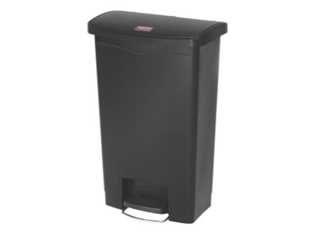 Rubbermaid Collecteur à pédale Slim Jim, 50 litres, noir