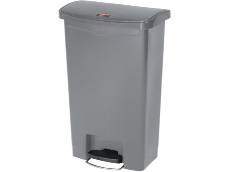 Rubbermaid Collecteur à pédale Slim Jim, 50 litres, gris