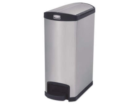 Rubbermaid Collecteur à pédale Slim Jim, 50 litres, noir