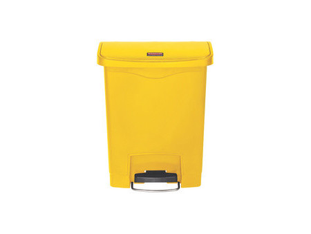 Rubbermaid Collecteur à pédale Slim Jim, 30 litres, gris