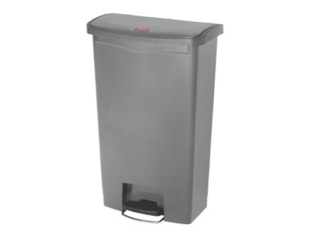Rubbermaid Collecteur à pédale Slim Jim, 68 litres, gris