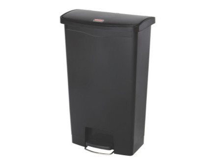 Rubbermaid Collecteur à pédale Slim Jim, 68 litres, noir