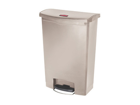Rubbermaid Collecteur à pédale Slim Jim, 90 litres, gris
