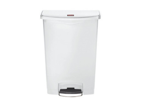 Rubbermaid Collecteur à pédale Slim Jim, 90 litres, gris