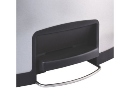 Rubbermaid Collecteur à pédale Slim Jim, en métal, 50 litres