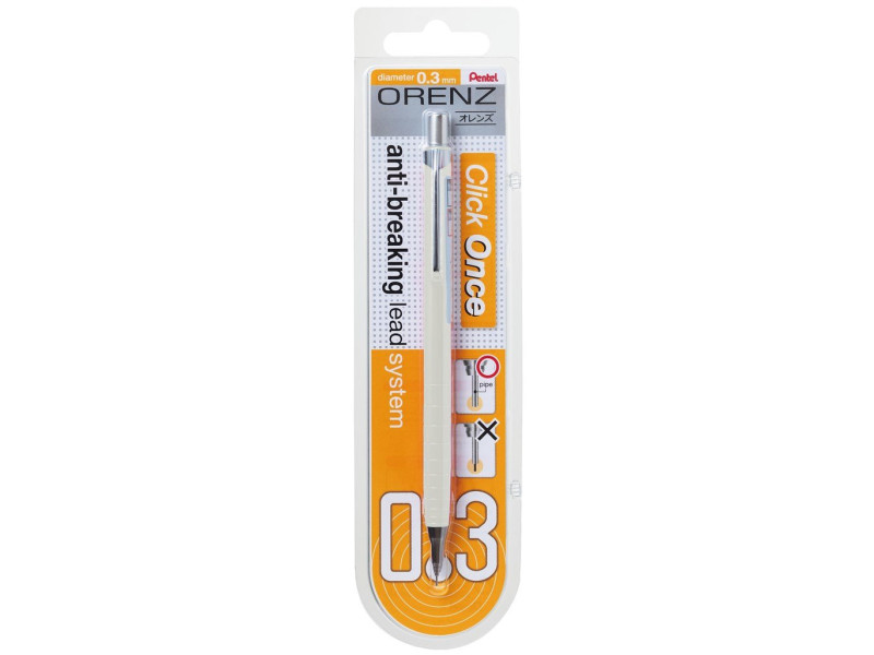 Pentel Porte-mines ORENZ, 0,3 mm, blanc