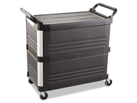 Rubbermaid Chariot de service X-Tra Cart, 3 étages, noir