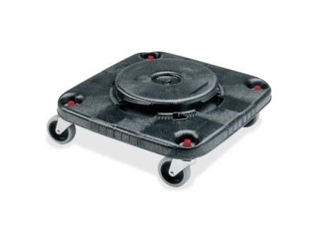 Rubbermaid Socle pour collecteur BRUTE carré, noir
