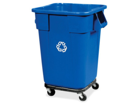 Rubbermaid Socle pour collecteur BRUTE carré, noir