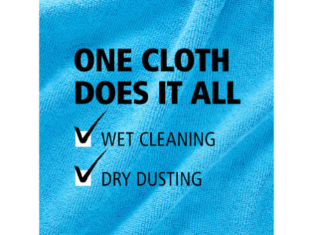 Rubbermaid Chiffon en microfibre HYGEN R-40, bleu